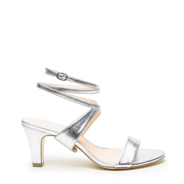 Silver Open Toe + Tomoe Strap - silver