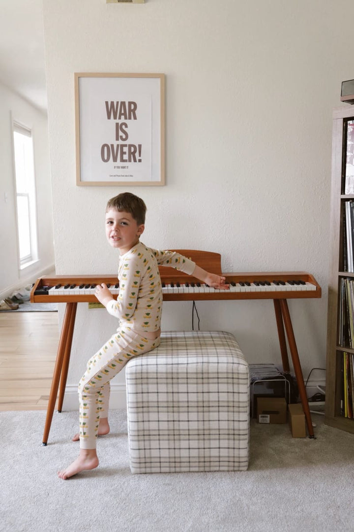 Christmas Camper Henley Waffle Pajama Set