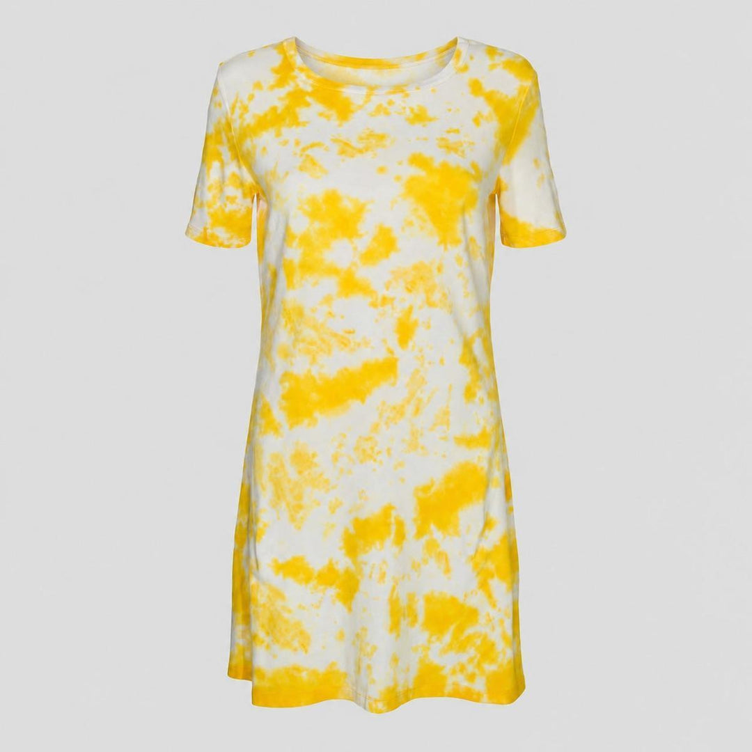 Women's T-Shirt Dress - Yellow