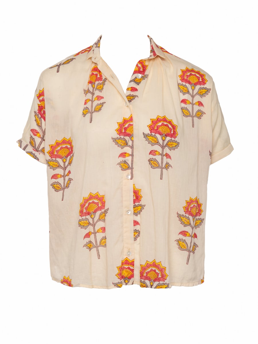 Jona Shirt - Peach Floral