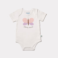Grow With Me-Short Sleeved Onesie - Flutterly Adorable