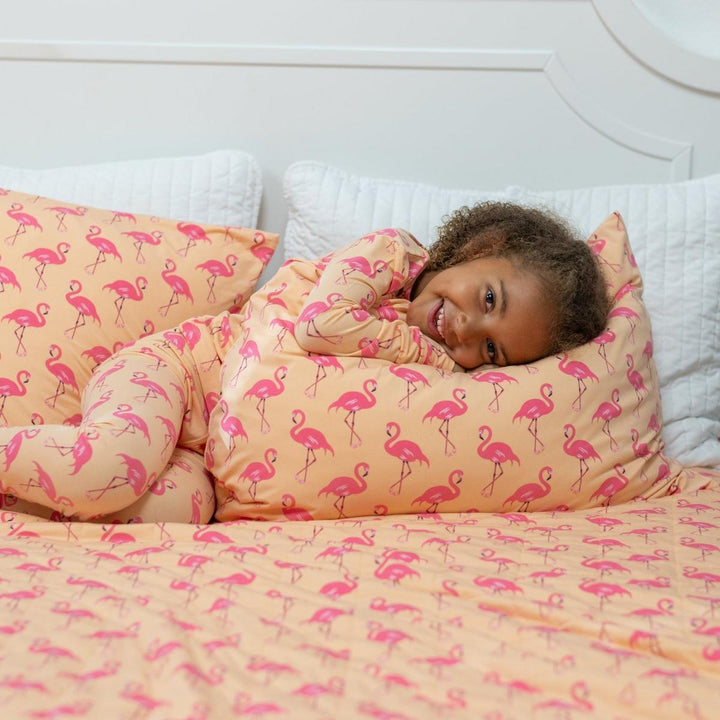 Pillow Case - Flamingo Peach