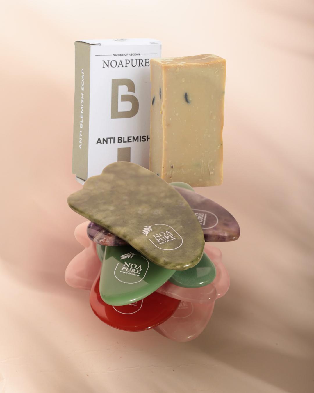 Gua Sha Stone + Facial Soap Bundle