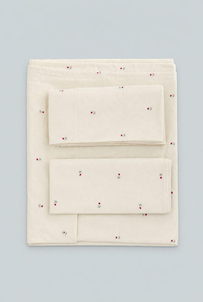 Printed Sheet Set - Ivory