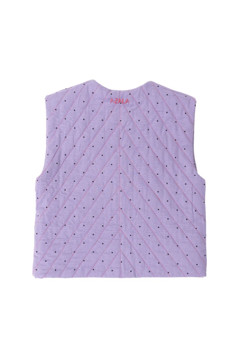 Children's Quilted Vest - Fuchsia Liberty Fabric