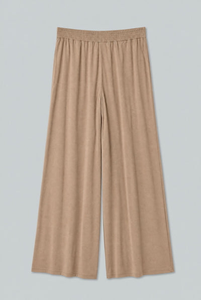 Amelia Envers Satin Trousers - Dark Brown