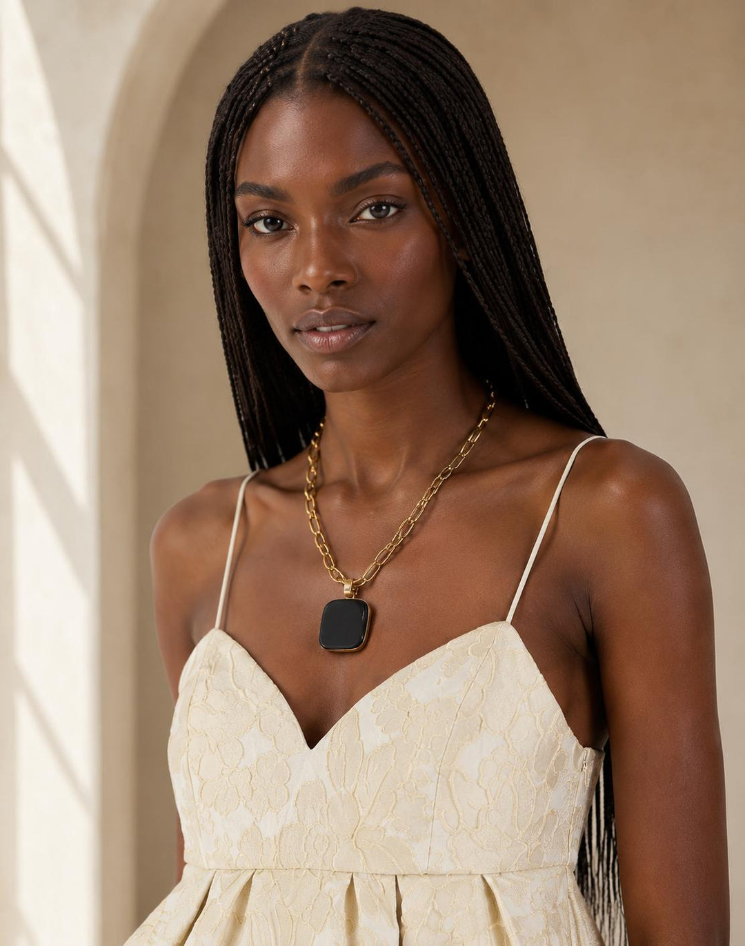 Satine Top - Peony Ivory