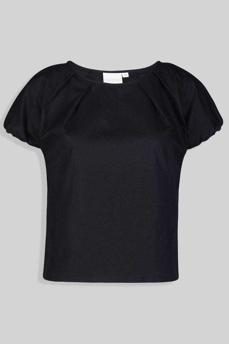 Balloon Sleeve Top - Black