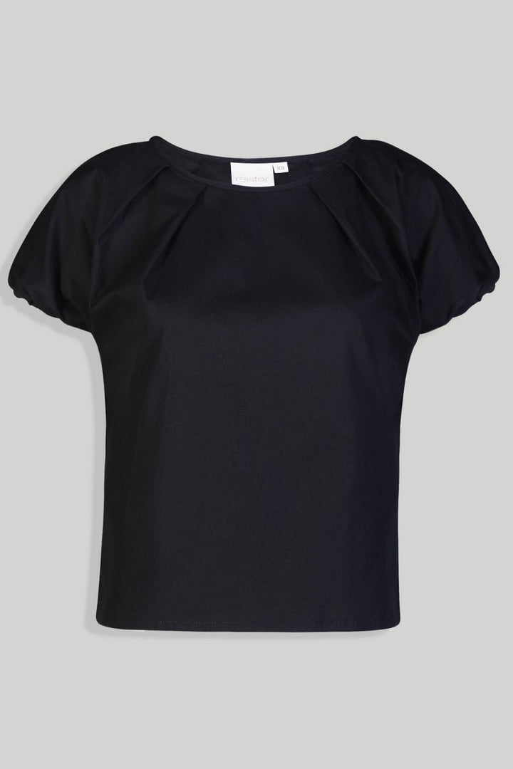 Balloon Sleeve Top - Black