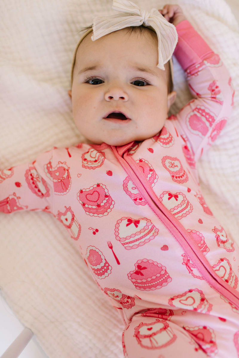 Zippy Bamboo Baby Pajama - Eat Your Heart Out