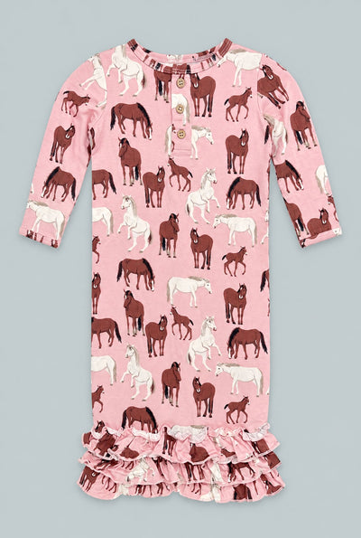 Ruffle Gown - Wild Horses
