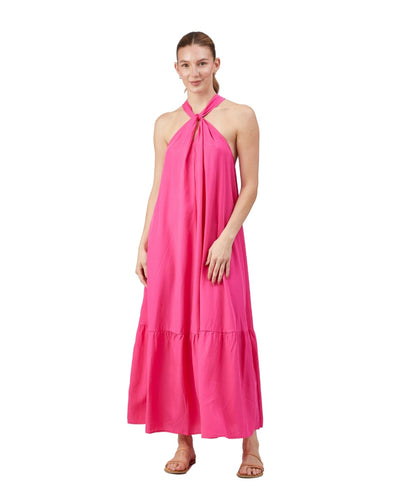 Angelique Dress - Bright Pink