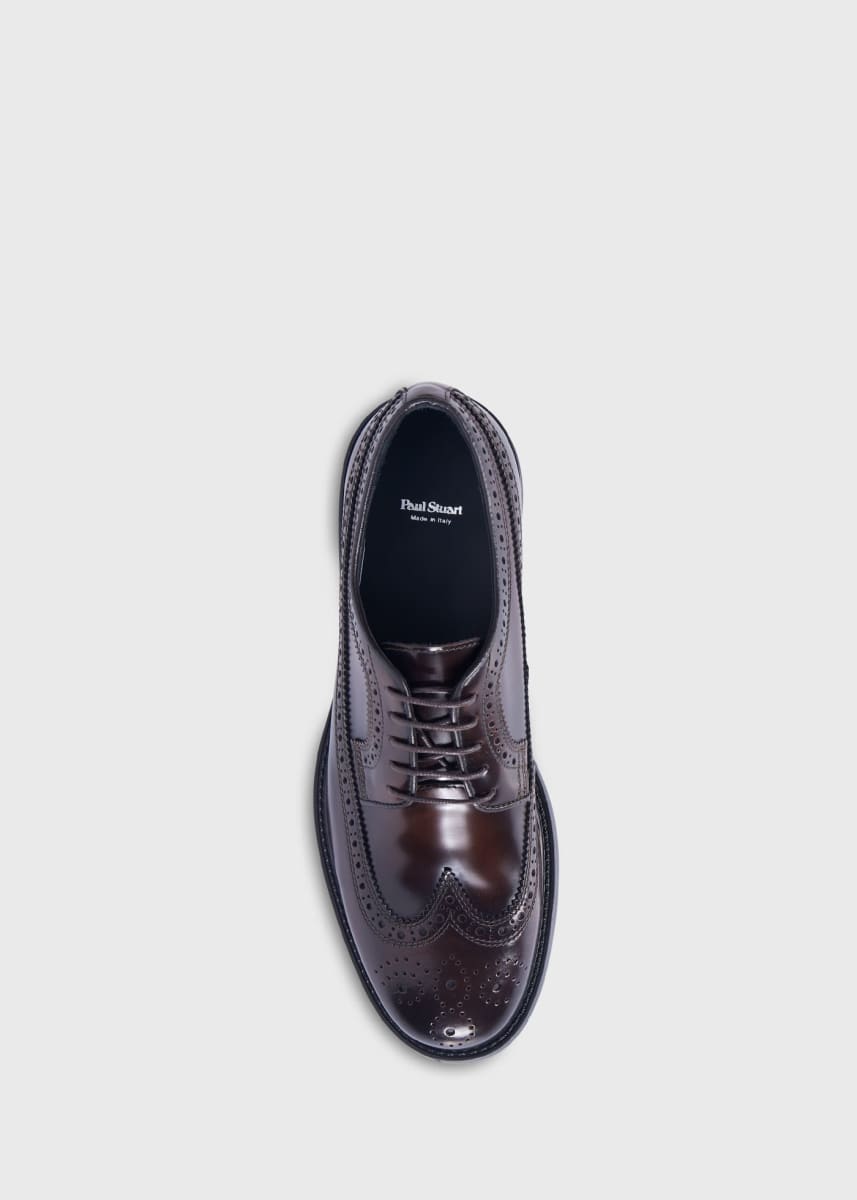 Maxwell Wingtip Lace Ups - Cognac