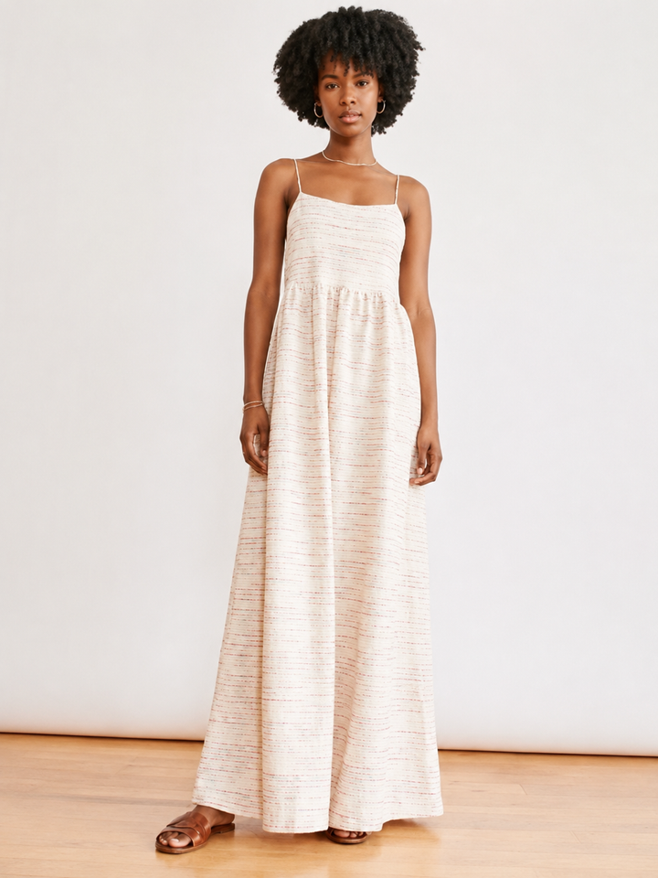 Tallulah Maxi Dress Cream - Cream Multi