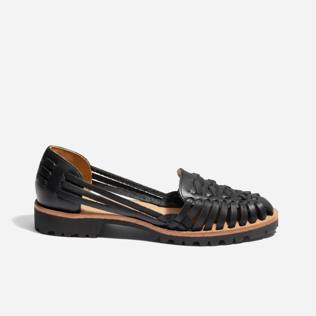 Women's Huarache Lug Sandal - Black