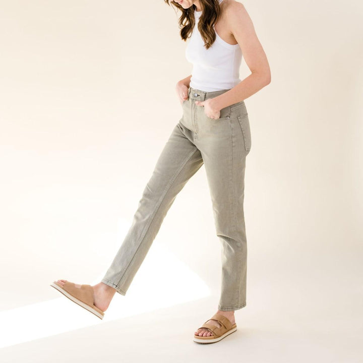 Ella Flatform Slide - Almond - FINAL SALE