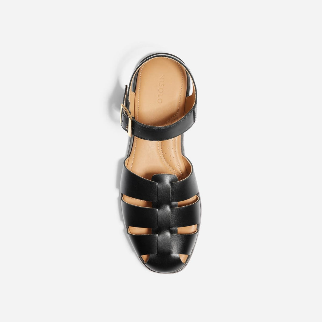 Mira Fisherman Sandal - Black - FINAL SALE