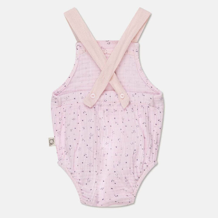 Gauze Star Print Baby Romper - Pink One Pieces My Little Cozmo 