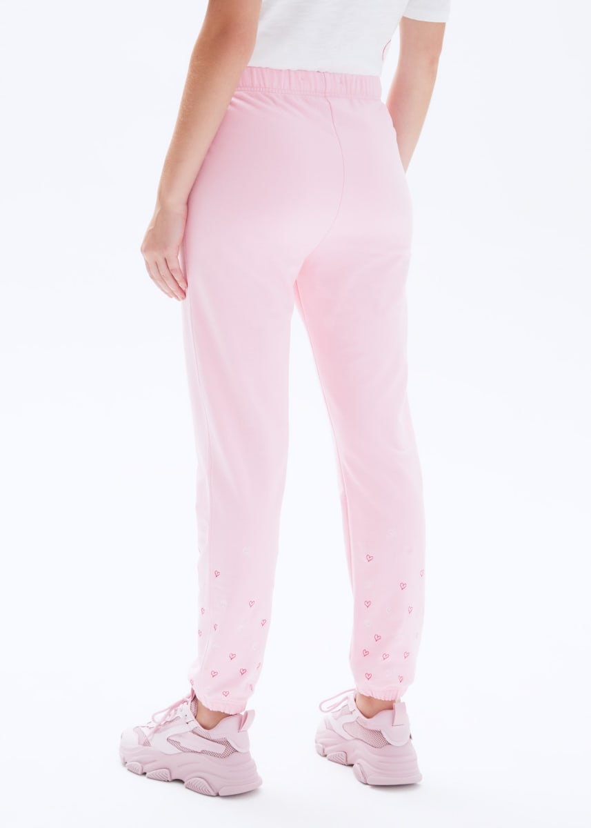 Heart Stitch P.E Sweatpants - Blush