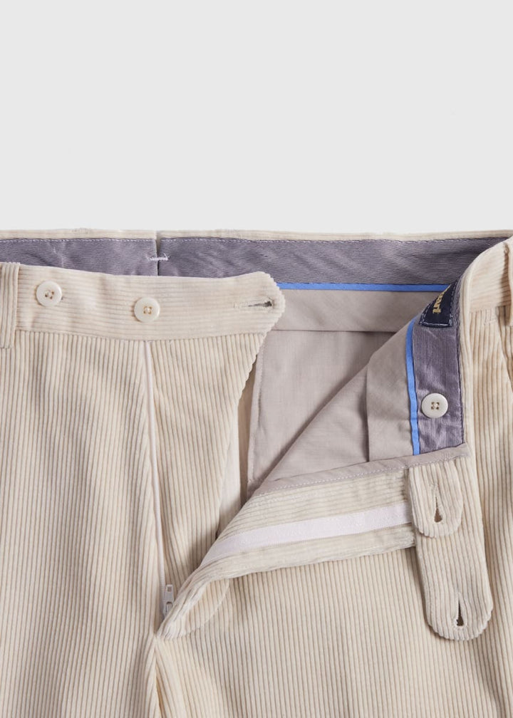 Soft Corduroy Dress Trouser - Ivory