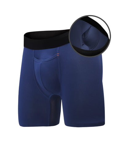 Luxe Paradise Pocket Boxer Brief Standard Fit - Poseidon Blue