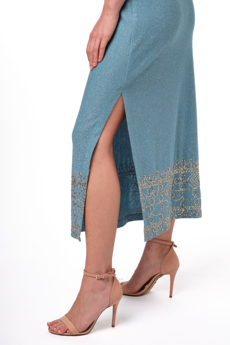 Valerie Dress - Sky Blue Shimmer