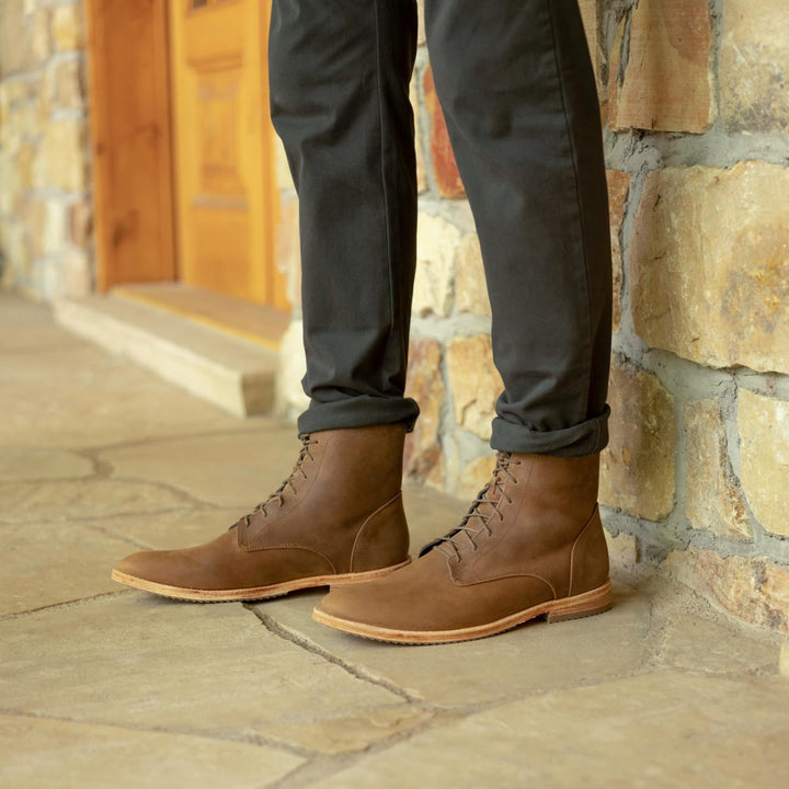 Everyday Lace-Up Boot - Tobacco