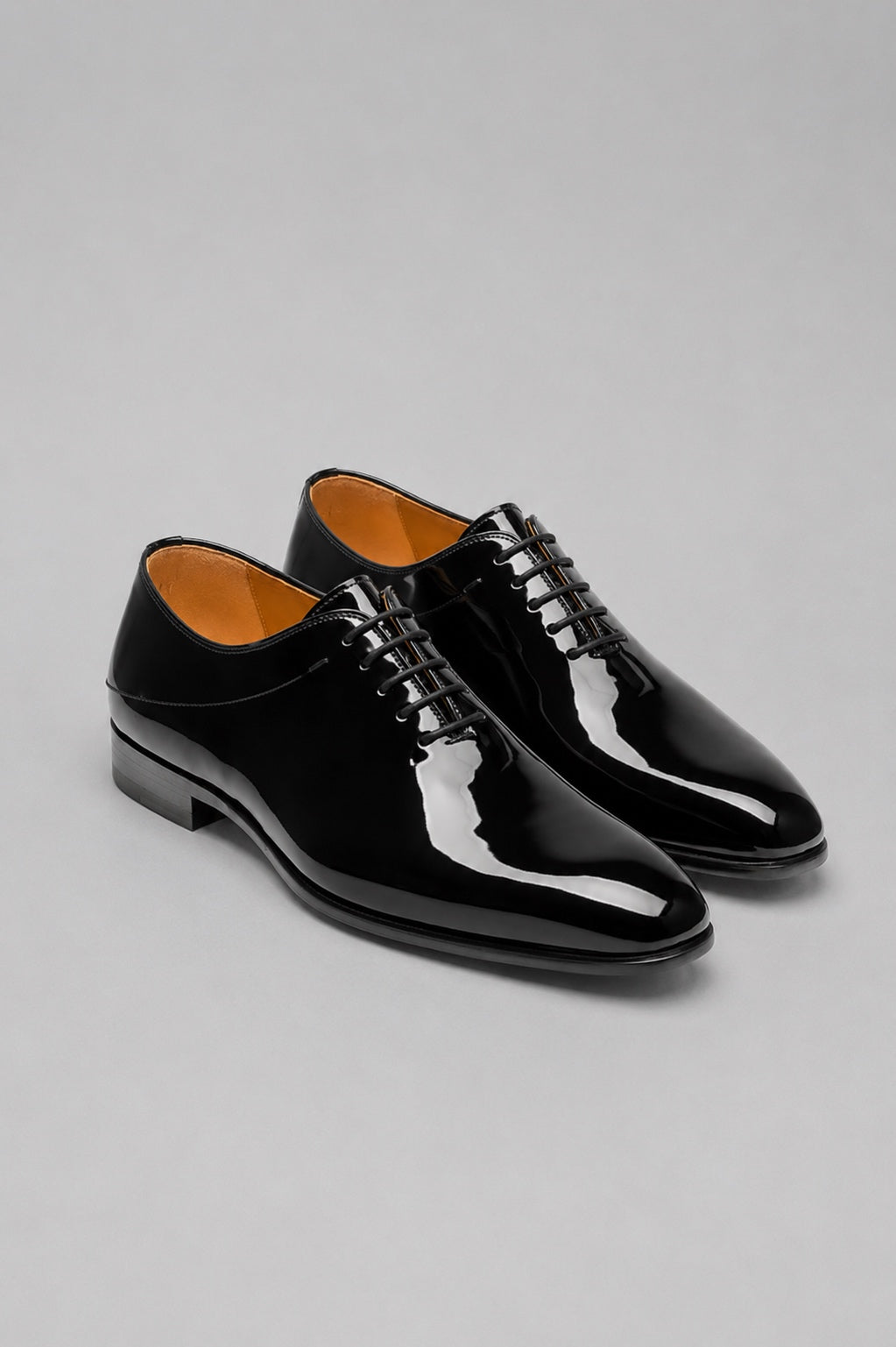 Men's Lagos Patent Formal Lace Up Shoes - Black