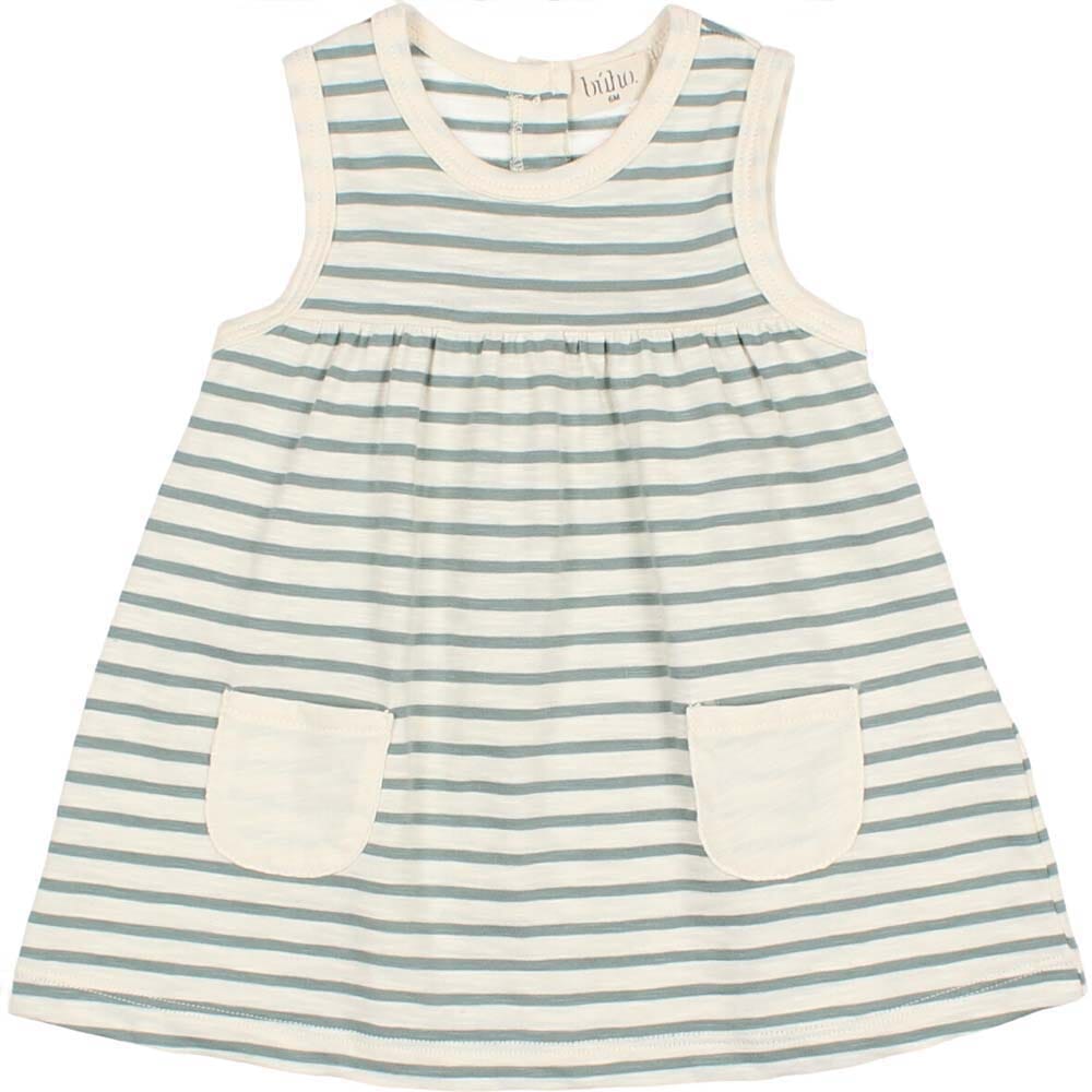 Stripes Dress with Pockets - Cactus