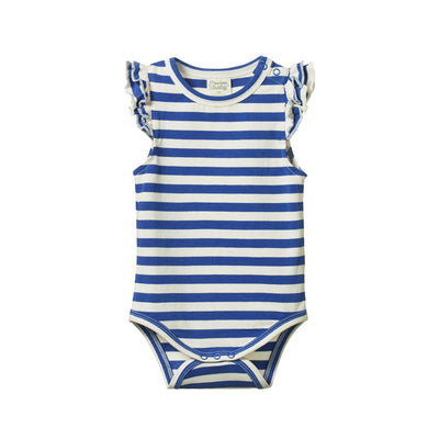 Fleur Bodysuit - Isle Blue Sea Stripe
