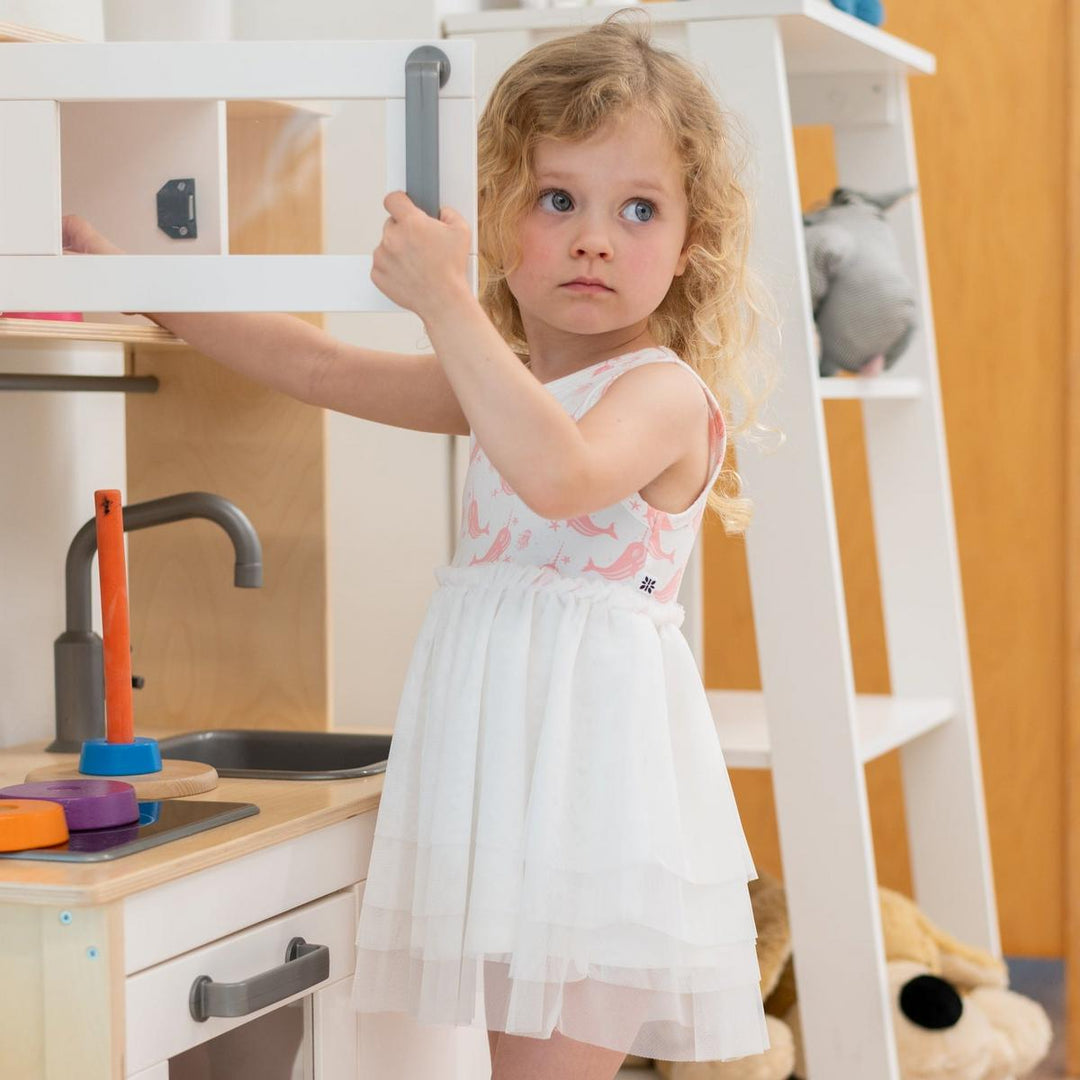 Baby Tutu Dress - Narwhal Pink