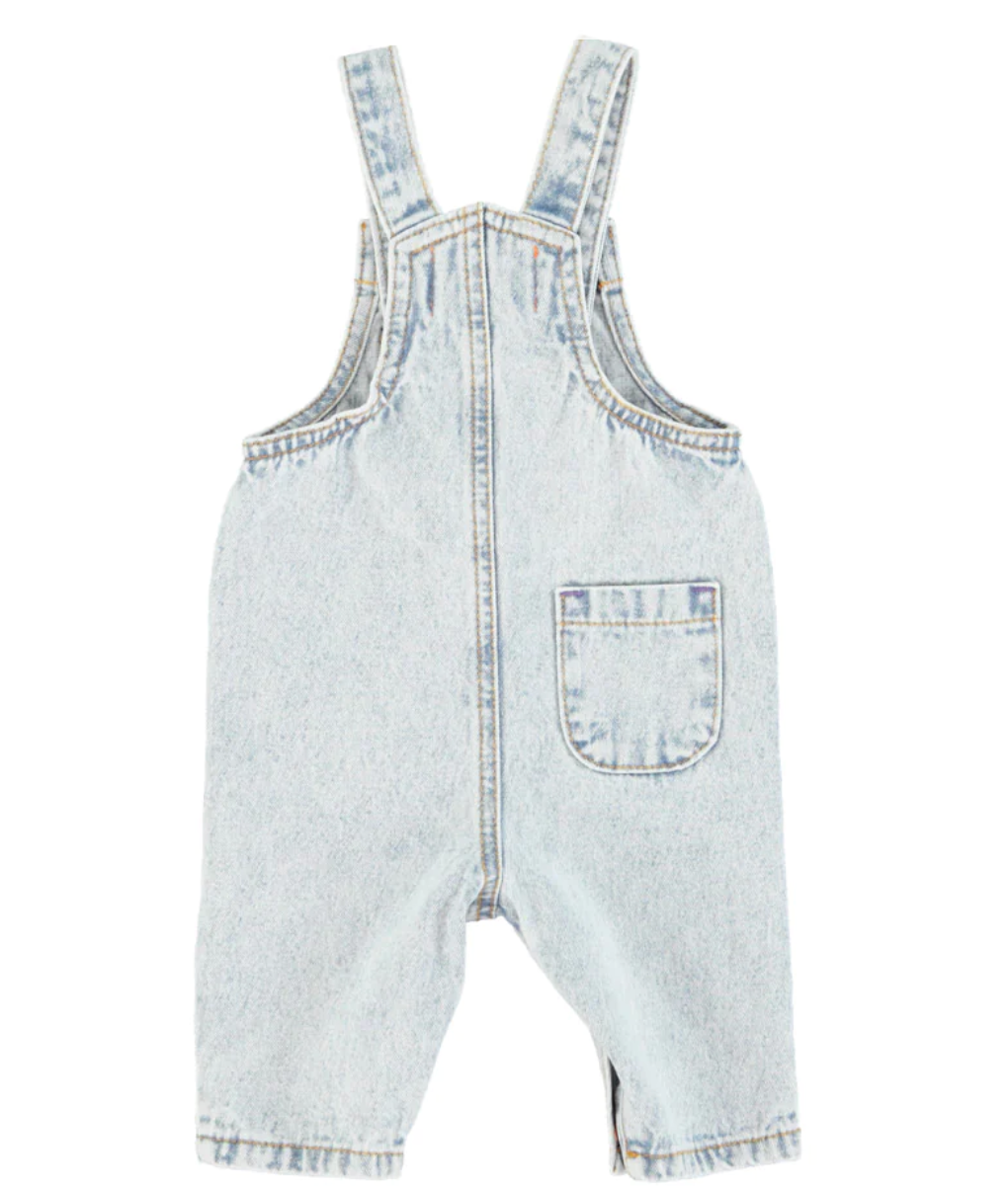 Baby Dungarees - Washed Blue Denim