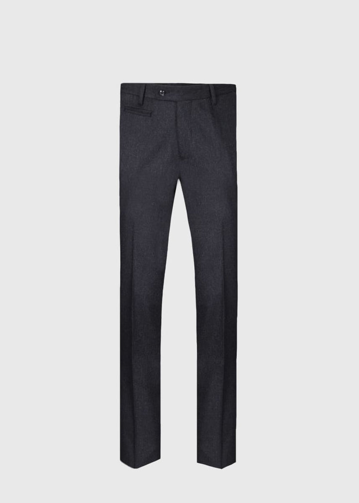 Flannel Dress Trouser - Charcoal