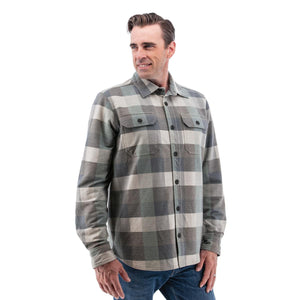 Grayson Recycled Fleece Overshirt (Tall) - Dk Shadow