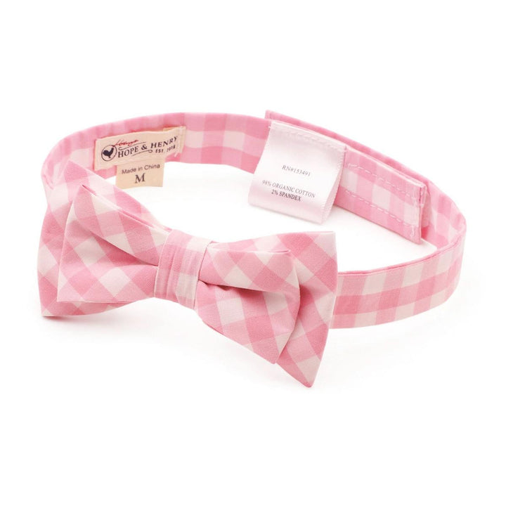 Classic Bow Tie - Pink Gingham