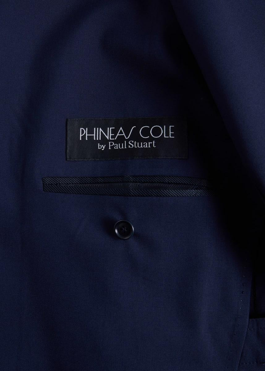 Phineas Cole Lightweight Wool Double Breasted Suit - Navy