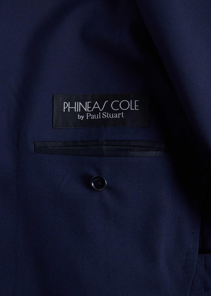 Phineas Cole Lightweight Wool Double Breasted Suit - Navy