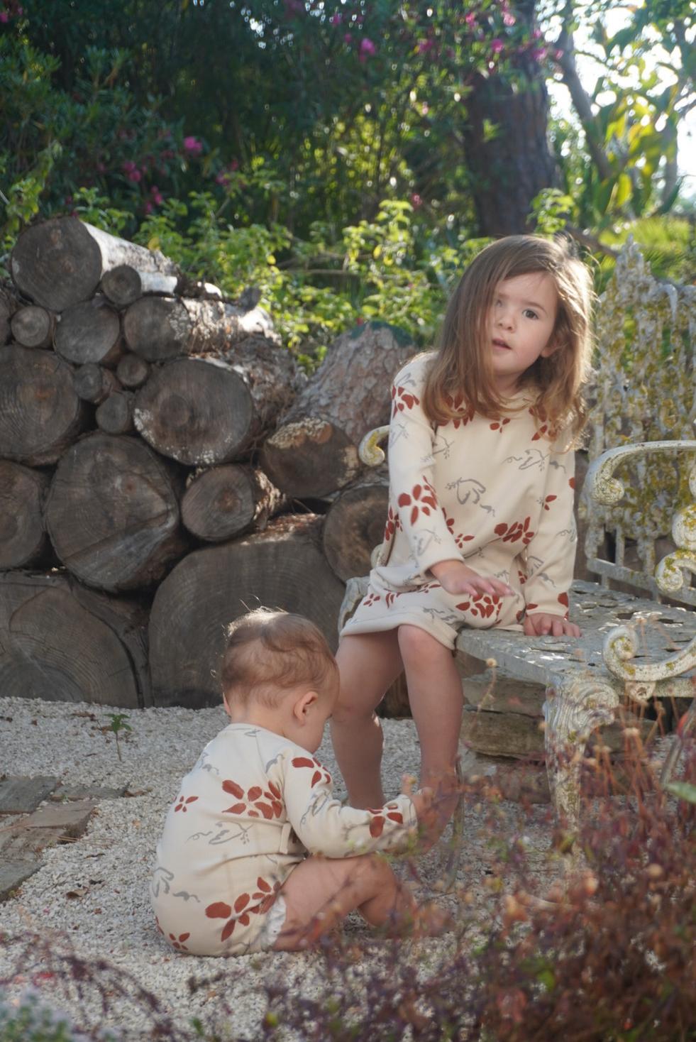 Organic Pima Cotton Kids Dress - Peace