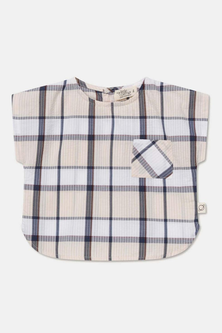 Plaid seersucker baby top - Unique - Shirt