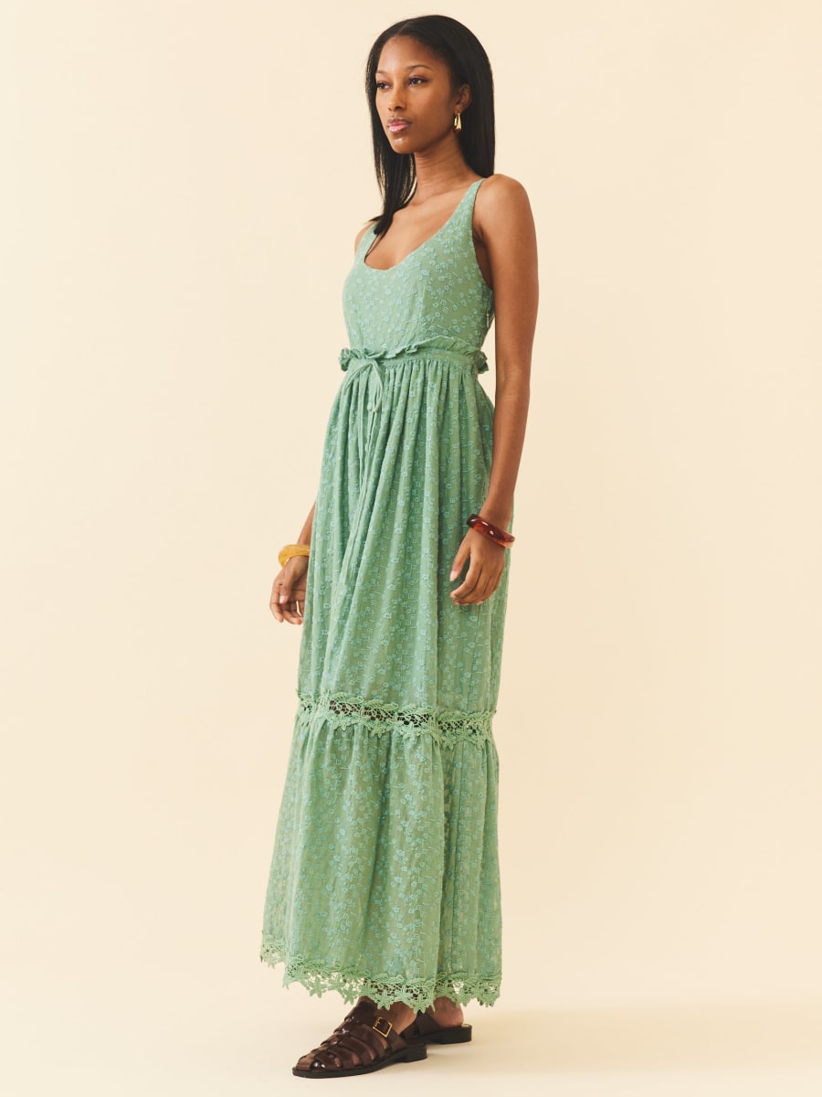 Valeria Dress - Bermuda Green