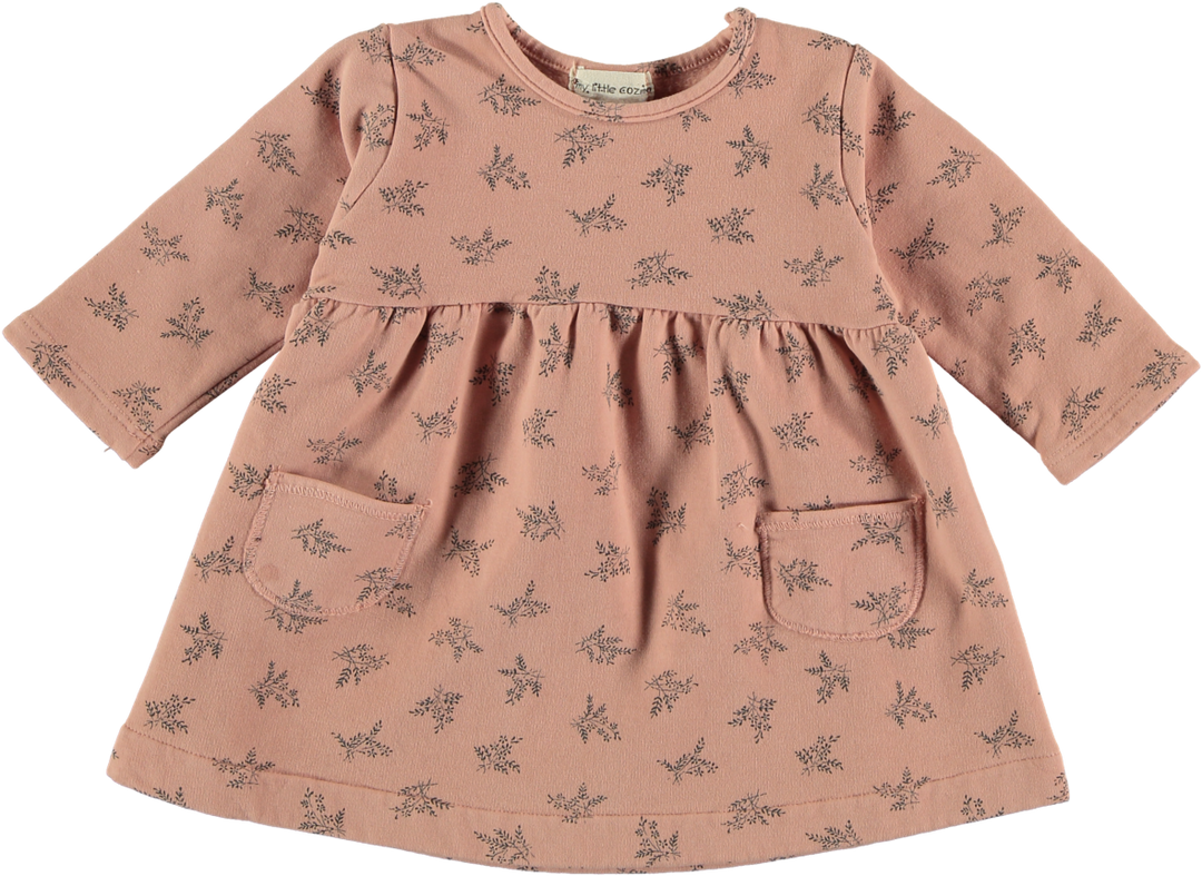 Organic Bloom Baby Dress & Bloomer - Pink