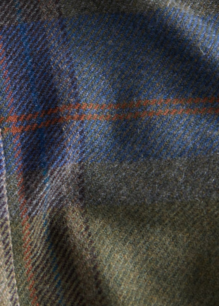 Phineas Cole Cashmere & Wool Oversize Plaid Jacket - Olive/Multi