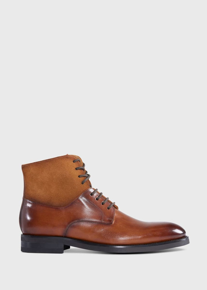 Pryce Lace Up Boot - Cognac