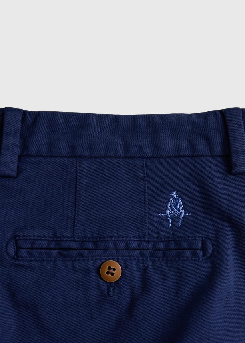 Cotton Twill Logo Shirt - Navy