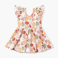 Short Sleeve Let's Dance Dress - Charcuterie