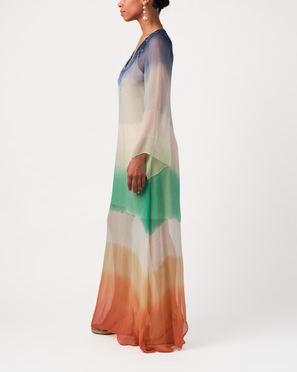 Ophelia Dress - Multi Ombre