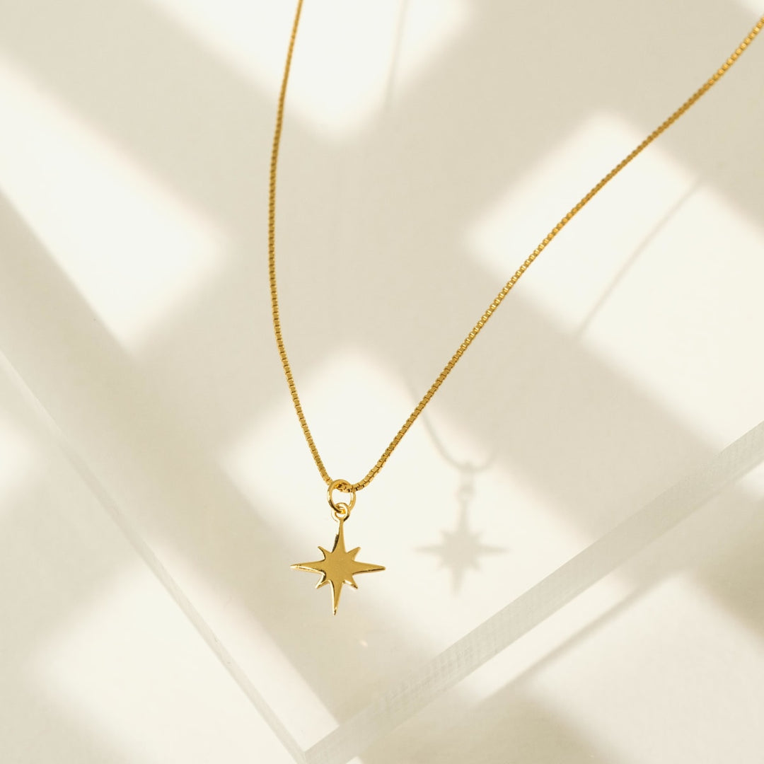 Burst Charm Necklace - Gold