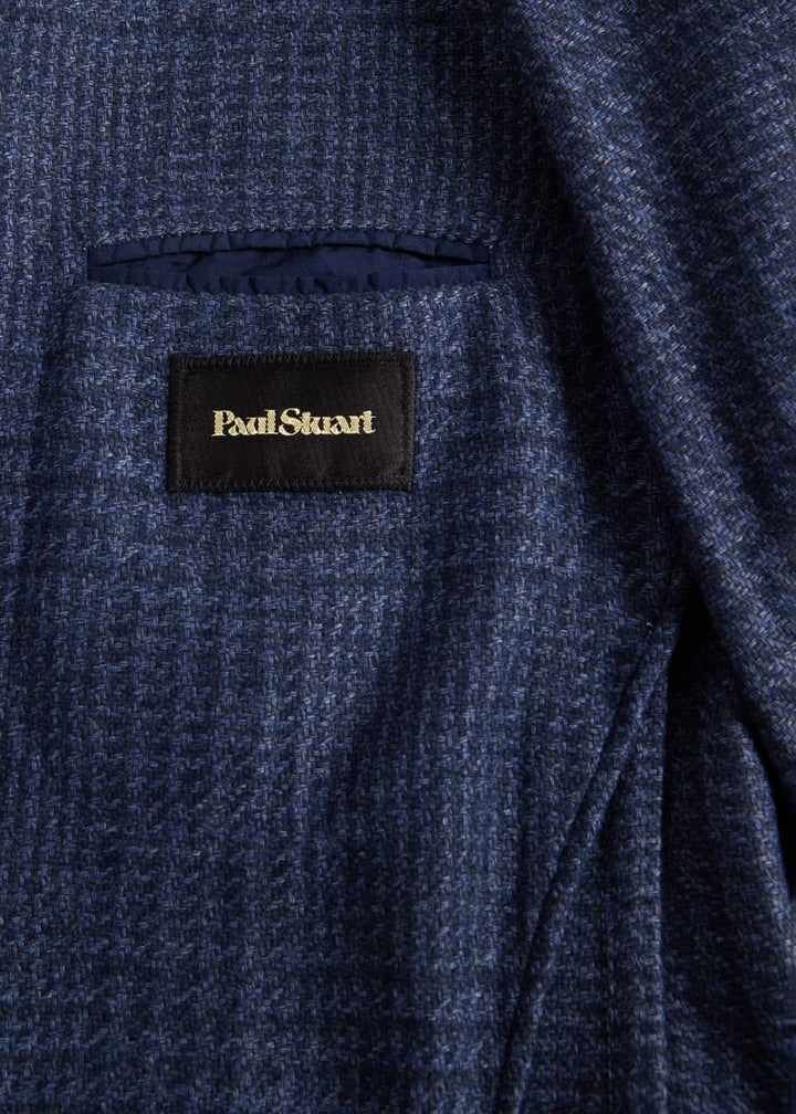 Plaid Garment Dyed Jacket - Blue