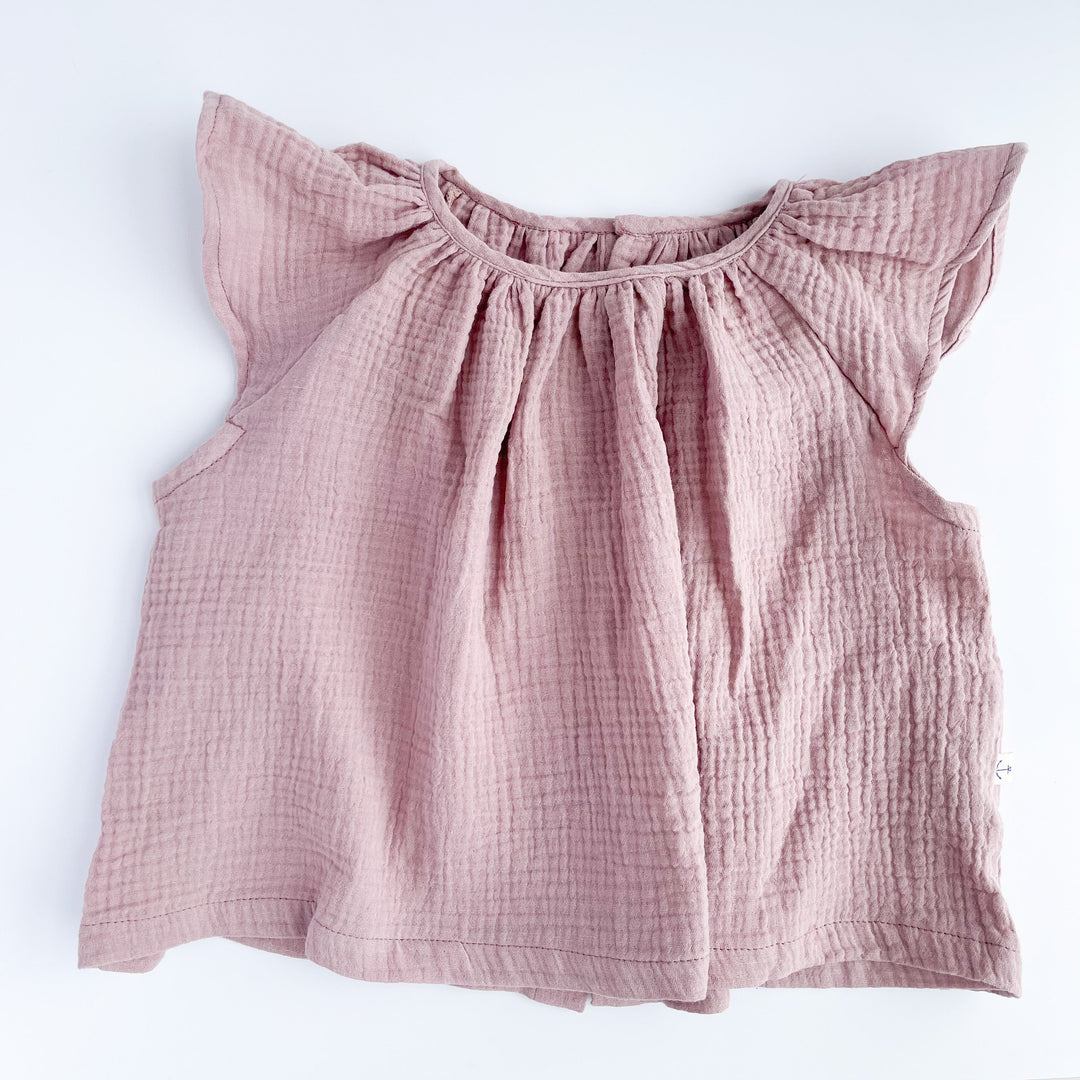 Kids Flutter Top - Blush