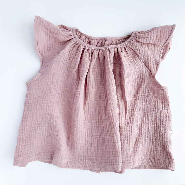 Kids Flutter Top - Blush